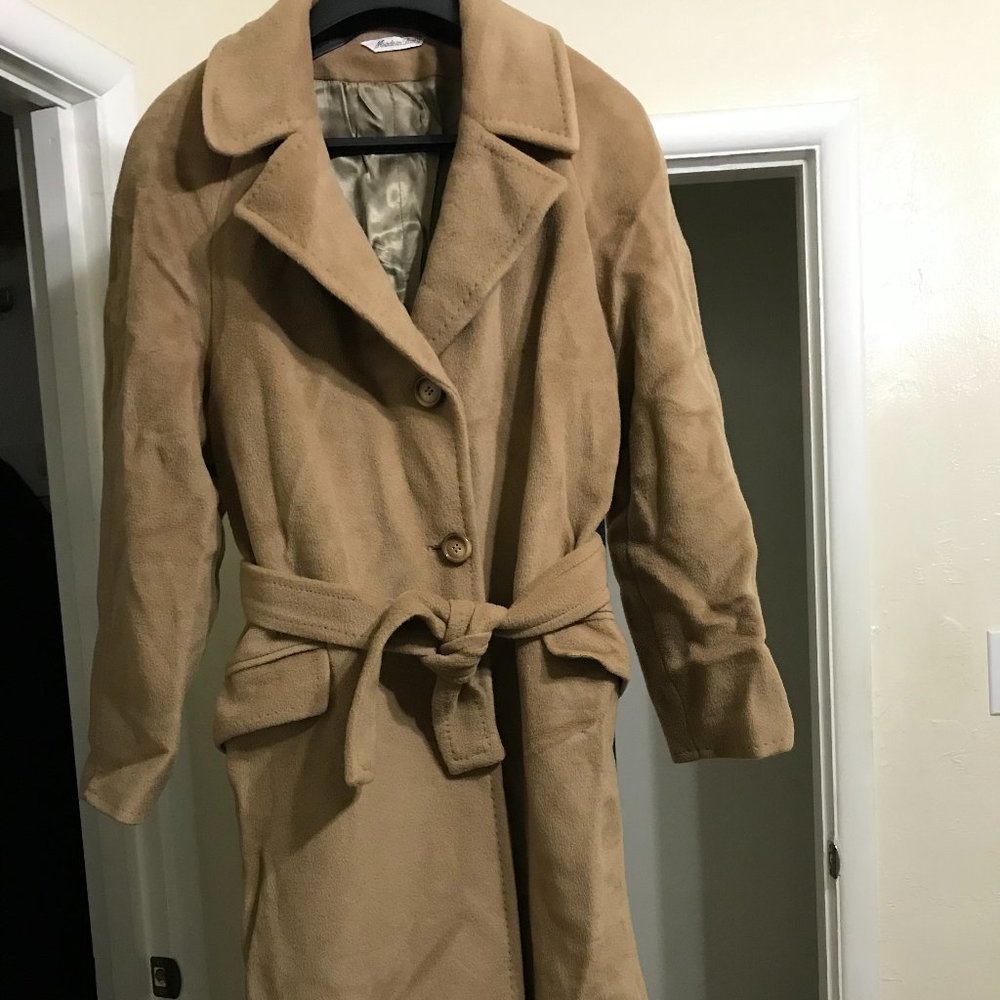 Tadon Confezioni Trench 100 Wool Camel Coat